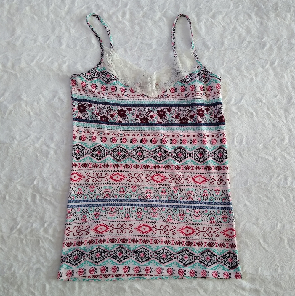 Wallflower Boho Floral Cami Tank Top